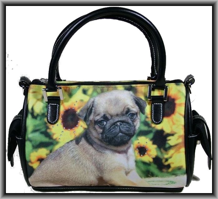Mops Hunde Handtasche Colorline Schulter Tasche Hund Mario Moreno Neu OVP eBay