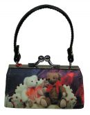 2 Teddyb&auml;ren Sofa Schminktasche Colorline