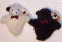 Bobbl das Schaf 2 Fingerpuppen mit Magnet