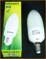 Dreibit Energiesparlampe Kerze E14 5W / 25 Watt