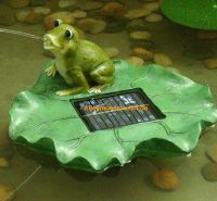 Solar Teich Brunnen Frosch mit Fernbedienung Garten