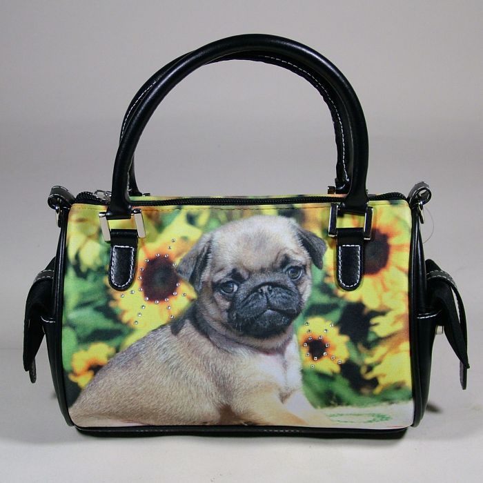 Mops Hunde Handtasche Colorline Allesmussraus24.de Restposten