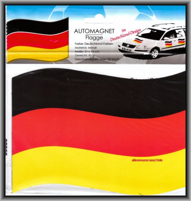 Auto Magnet Flagge Fahne Deutschland WM EM -  Restposten  Sonderposten